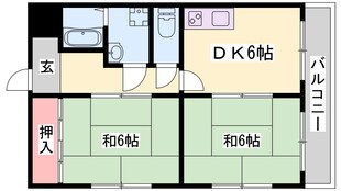 サンマリン大河内の物件間取画像